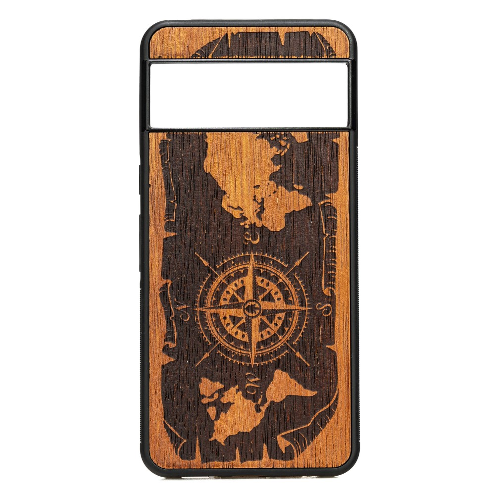 Bewood Holzhülle Für Google Pixel 8 Pro Wind Rose Merbau