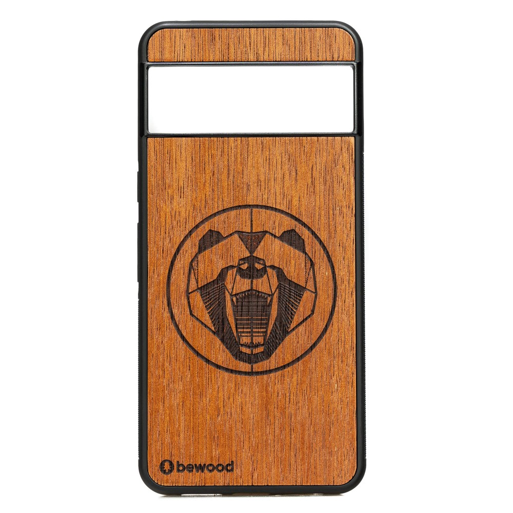 Bewood Holzhülle Für Google Pixel 8 Pro Merbau Bear