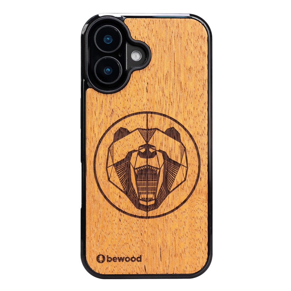 Bewood Holzhülle Für Iphone 16 Merbau Bear