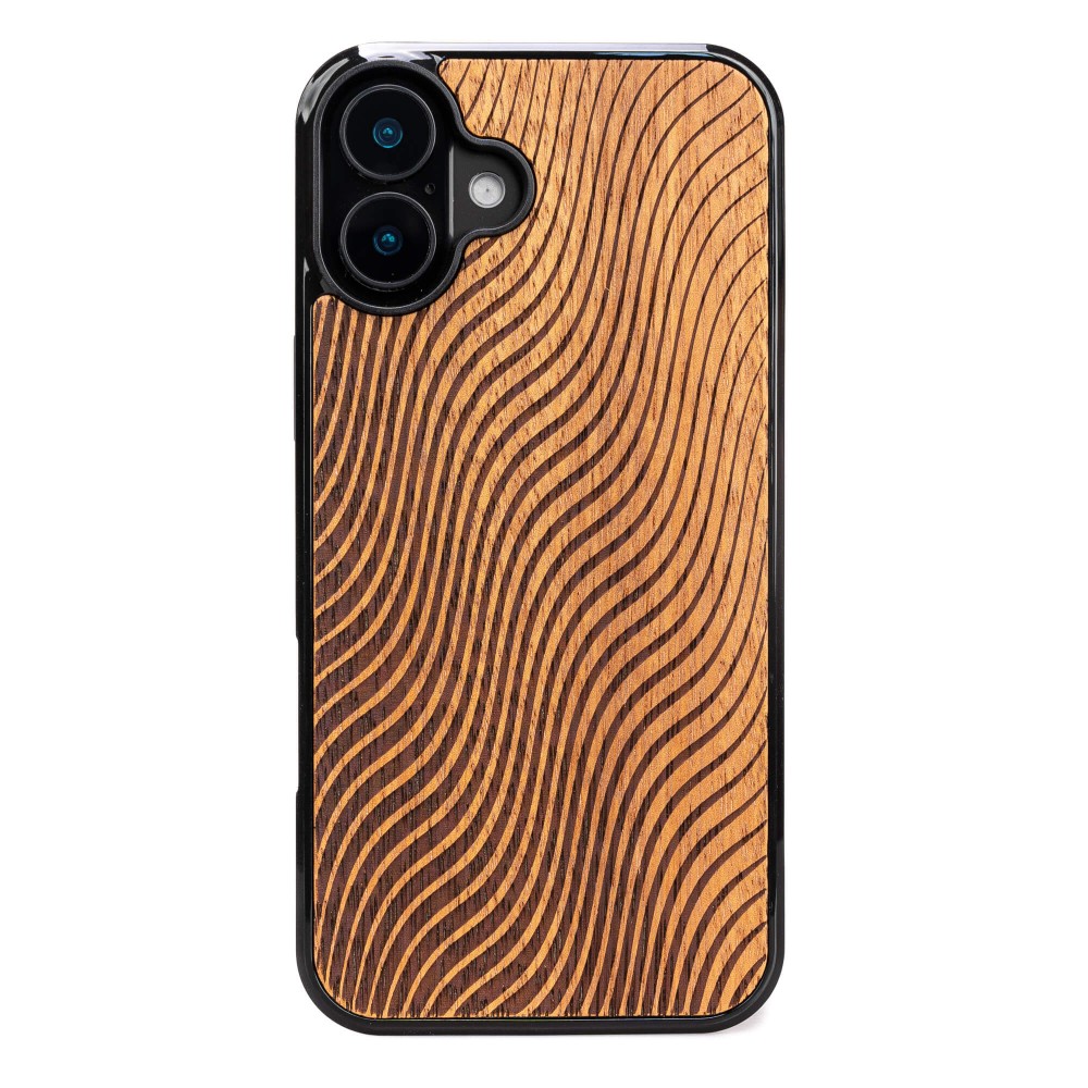 Bewood Holzhülle Für Iphone 16 Plus Waves Merbau