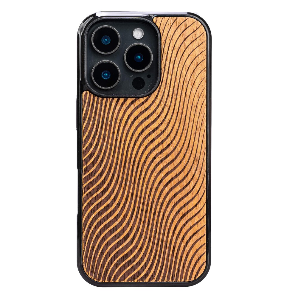 Bewood Holzhülle Für Iphone 16 Pro Waves Merbau