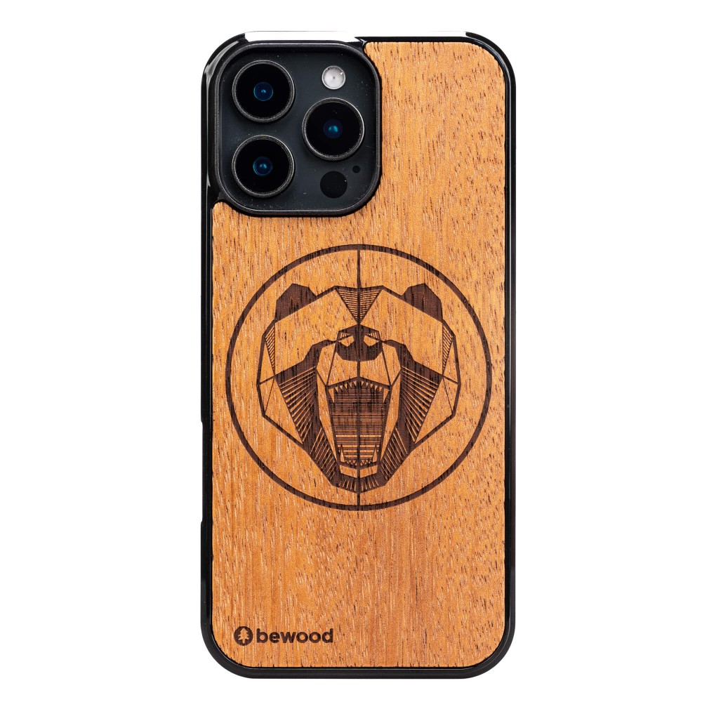 Bewood Holzhülle Für Iphone 16 Pro Max Merbau Bear