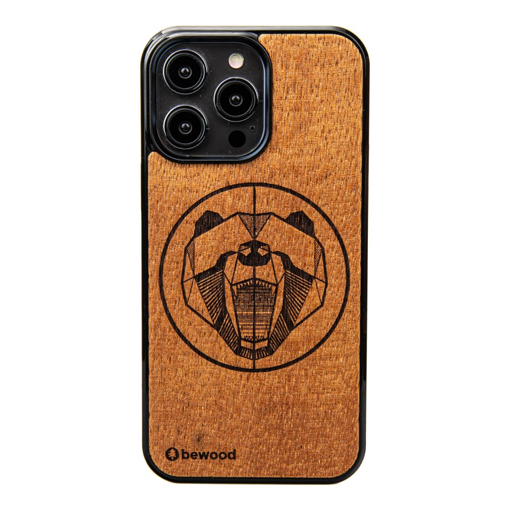 Bewood Holzhülle Für Iphone 14 Pro Max Merbau Bear