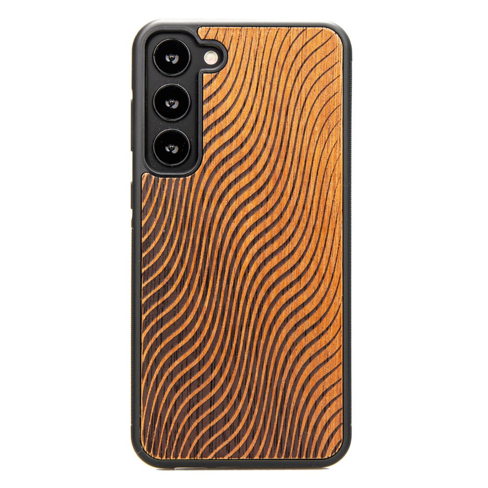 Bewood Holzhülle Für Samsung Galaxy S23 Plus Waves Merbau
