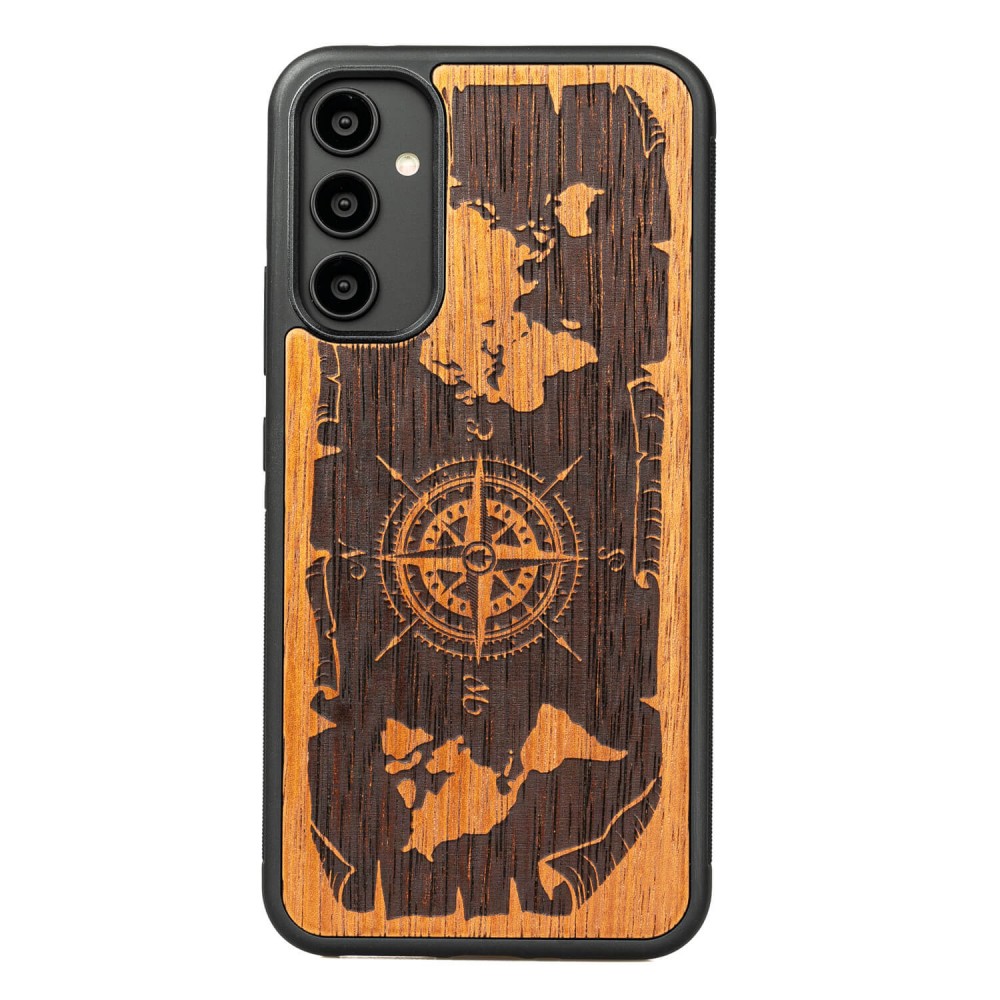 Bewood Holzhülle Für Samsung Galaxy A54 5g Wind Rose Merbau