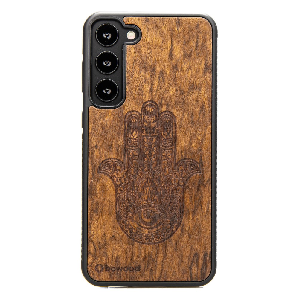 Bewood Holzhülle Für Samsung Galaxy S23 Plus Hamsa Imbuia