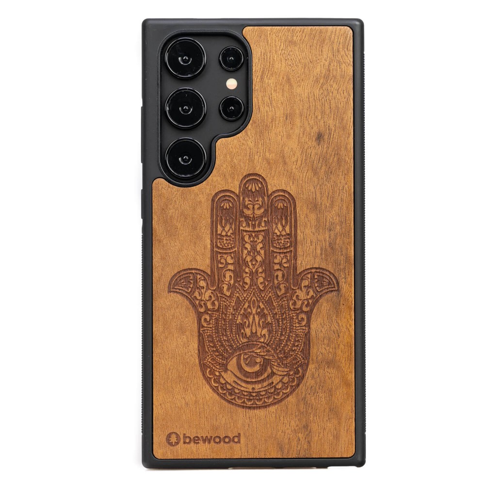 Bewood Holzhülle Für Samsung Galaxy S24 Ultra Hamsa Imbuia
