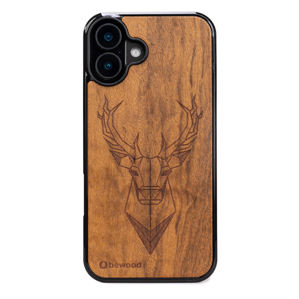 Bewood Holzhülle Für Iphone 16 Plus Imbuia Deer