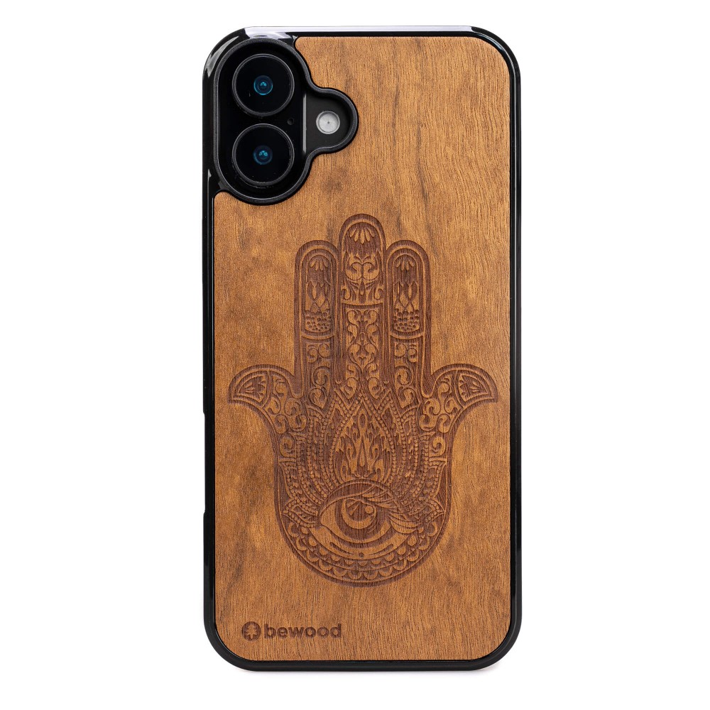 Bewood Holzhülle Für Iphone 16 Plus Hamsa Imbuia