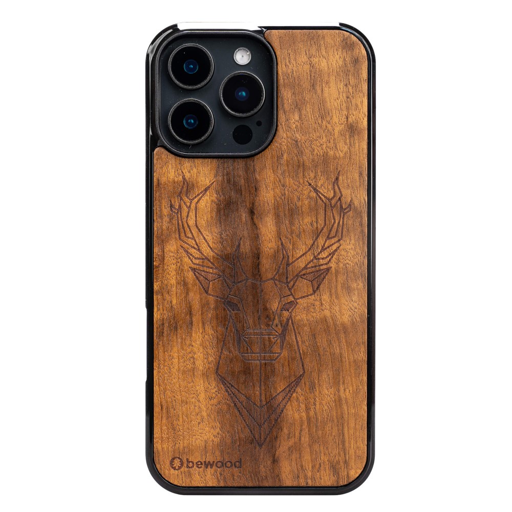 Bewood Holzhülle Für Iphone 16 Pro Max Imbuia Deer