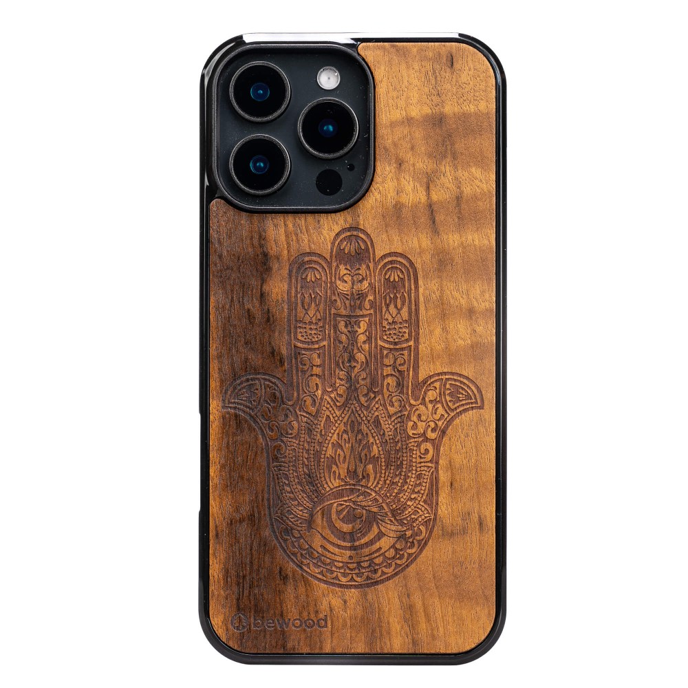 Bewood Holzhülle Für Iphone 16 Pro Max Hamsa Imbuia