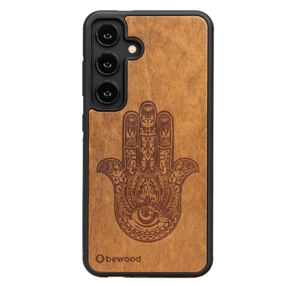 Bewood Holzhülle Für Samsung Galaxy S25 Hamsa Imbuia