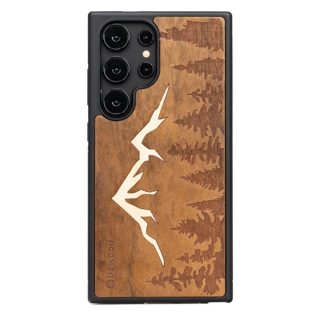 Bewood Holzhülle Für Samsung Galaxy S25 Ultra Mountains Imbuia