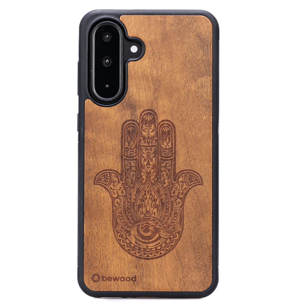 Bewood Holzhülle Für Samsung Galaxy A56 5g Hamsa Imbuia