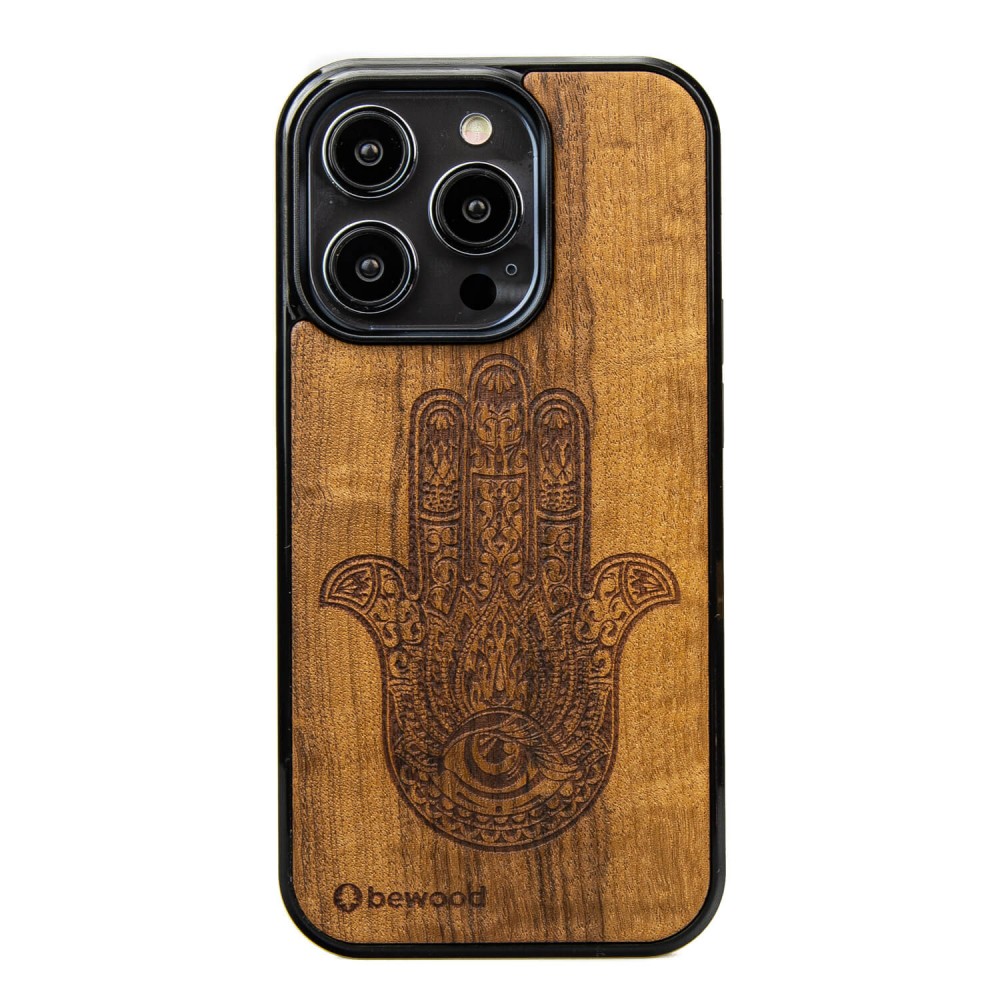 Bewood Holzhülle Für Iphone 15 Pro Hamsa Imbuia