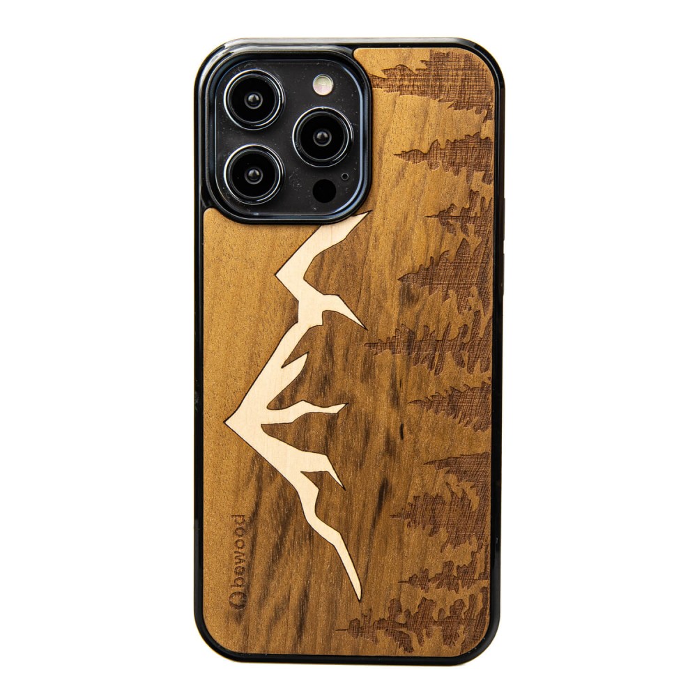 Bewood Holzhülle Für Iphone 15 Pro Max Mountains Imbuia