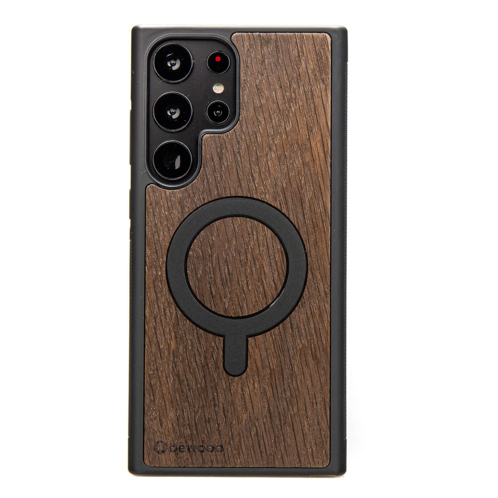 Bewood Holzhülle Für Samsung Galaxy S25 Ultra Smoked Oak Mit Magsafe