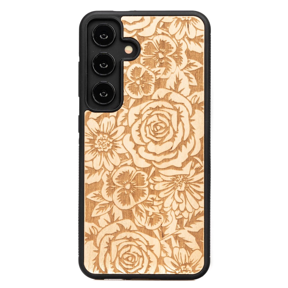 Bewood Holzhülle Für Samsung Galaxy S24 Roses Aniegre