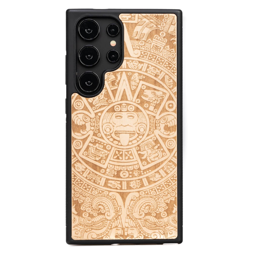 Bewood Holzhülle Für Samsung Galaxy S24 Ultra Aztec Calendar Aniegre