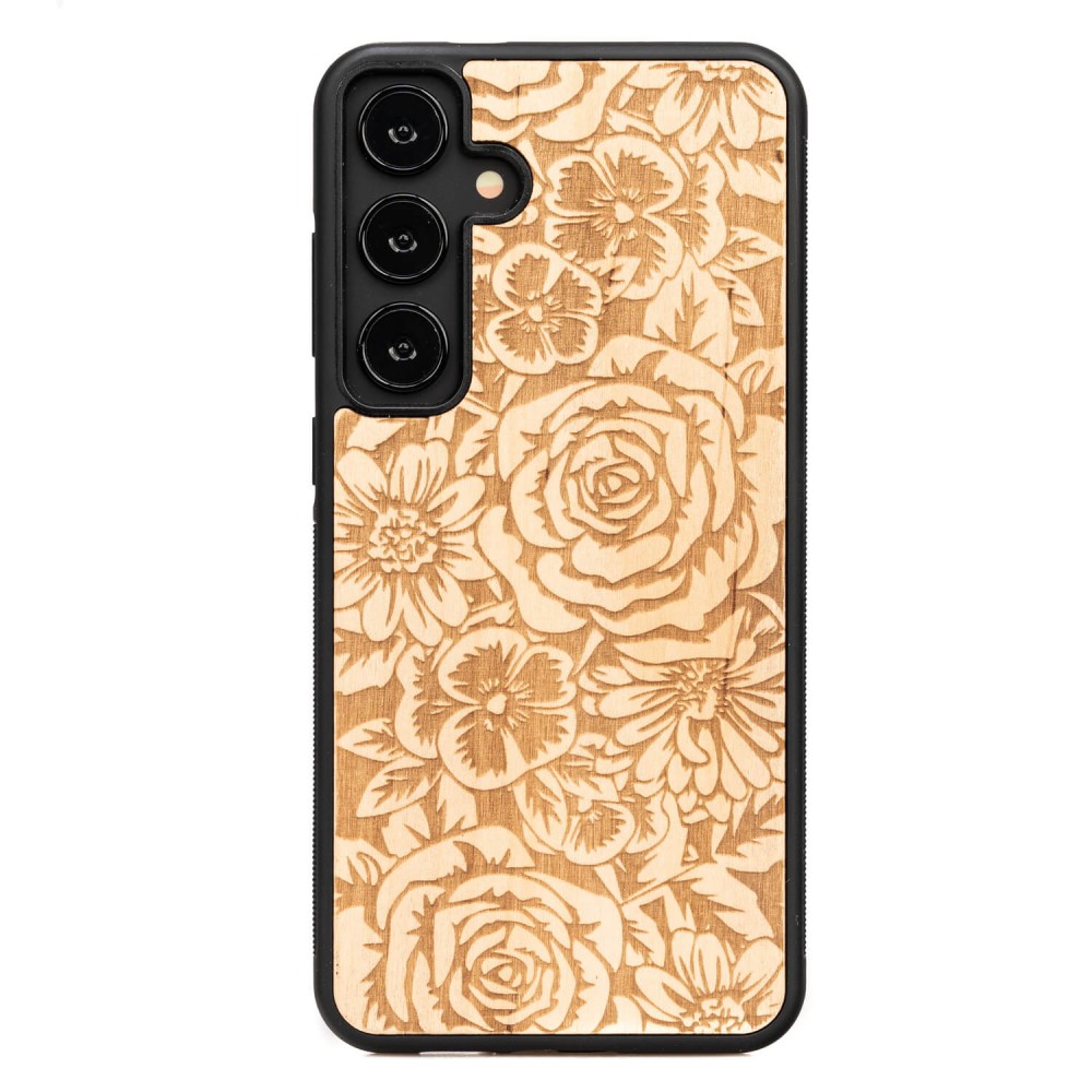 Bewood Holzhülle Für Samsung Galaxy S24 Plus Roses Aniegre