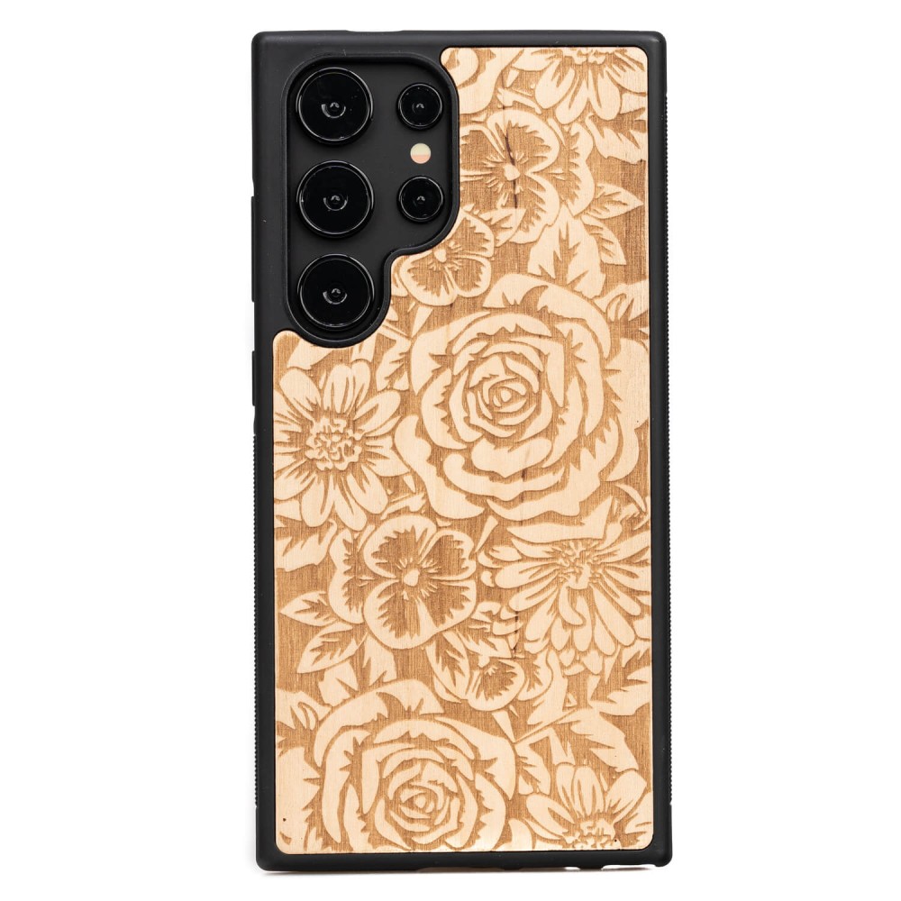 Bewood Holzhülle Für Samsung Galaxy S24 Ultra Roses Aniegre