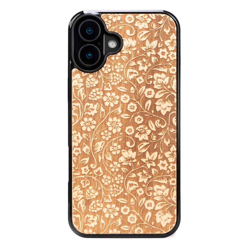 Bewood Holzhülle Für Iphone 16 Plus Wild Flowers Aniegre