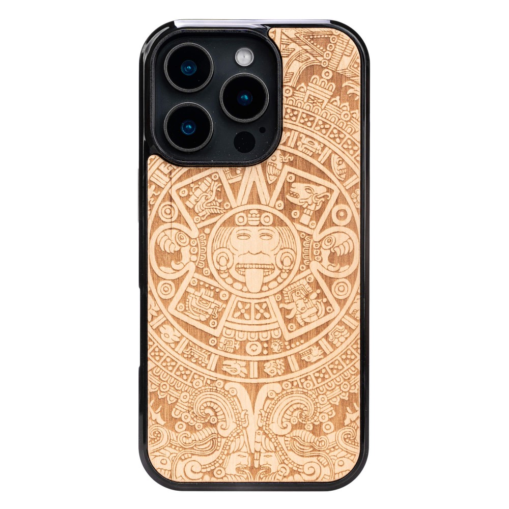 Bewood Holzhülle Für Iphone 16 Pro Aztec Calendar Aniegre