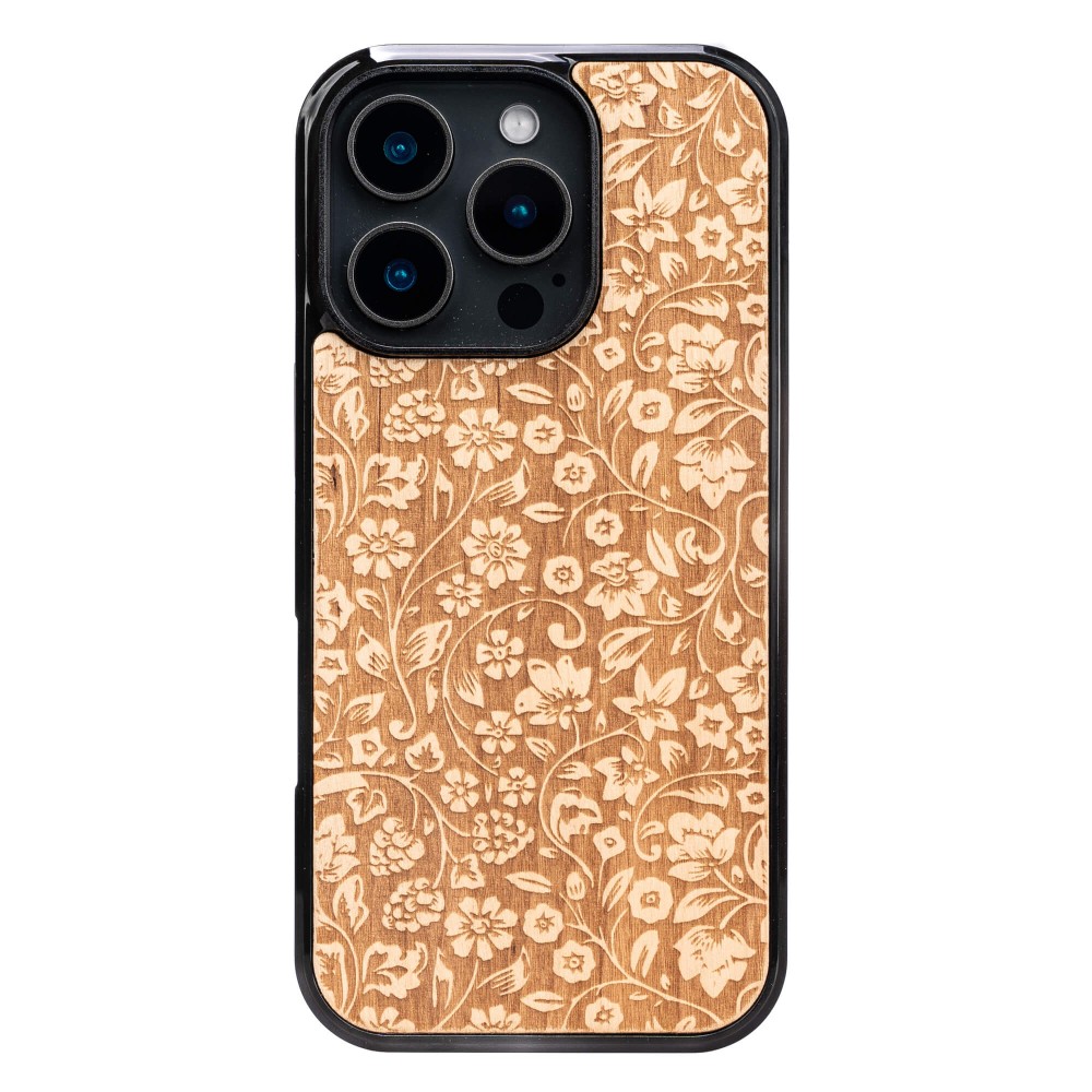 Bewood Holzhülle Für Iphone 16 Pro Wild Flowers Aniegre