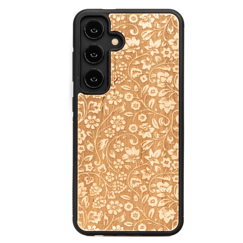 Bewood Holzhülle Für Samsung Galaxy S25 Wild Flowers Aniegre