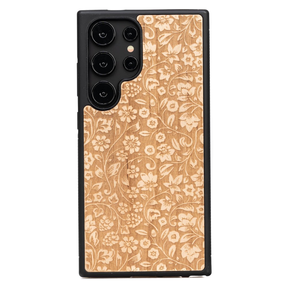 Bewood Holzhülle Für Samsung Galaxy S25 Ultra Wild Flowers Aniegre