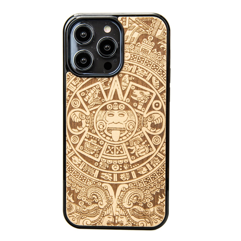 Bewood Holzhülle Für Iphone 14 Pro Max Aztec Calendar Aniegre