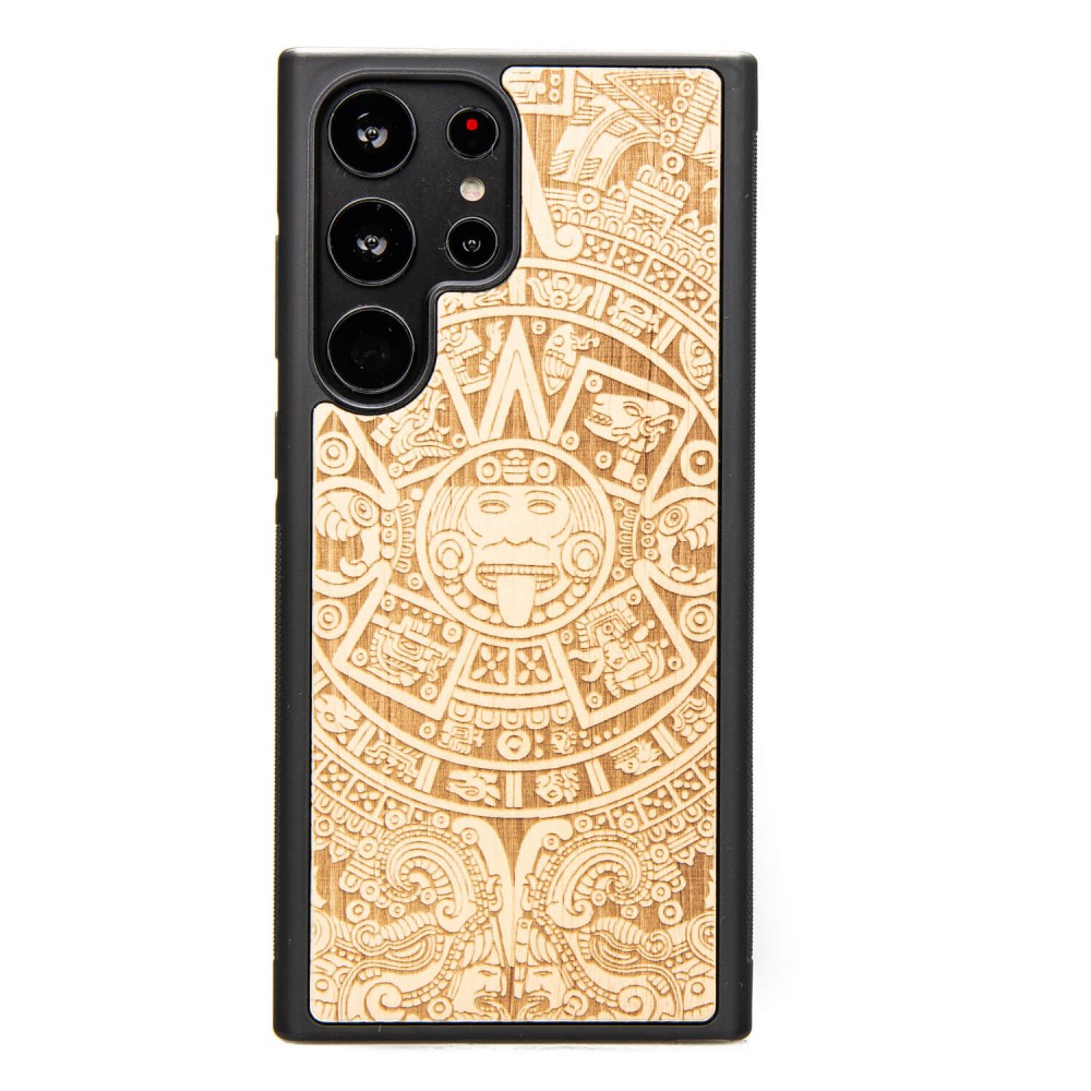 Bewood Holzhülle Für Samsung Galaxy S23 Ultra Aztec Calendar Aniegre