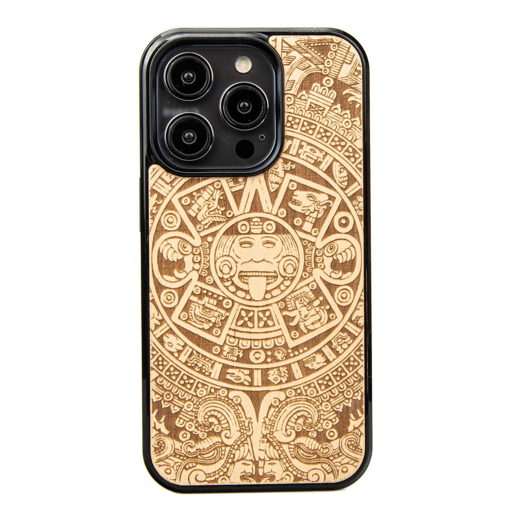 Bewood Holzhülle Für Iphone 15 Pro Aztec Calendar Aniegre