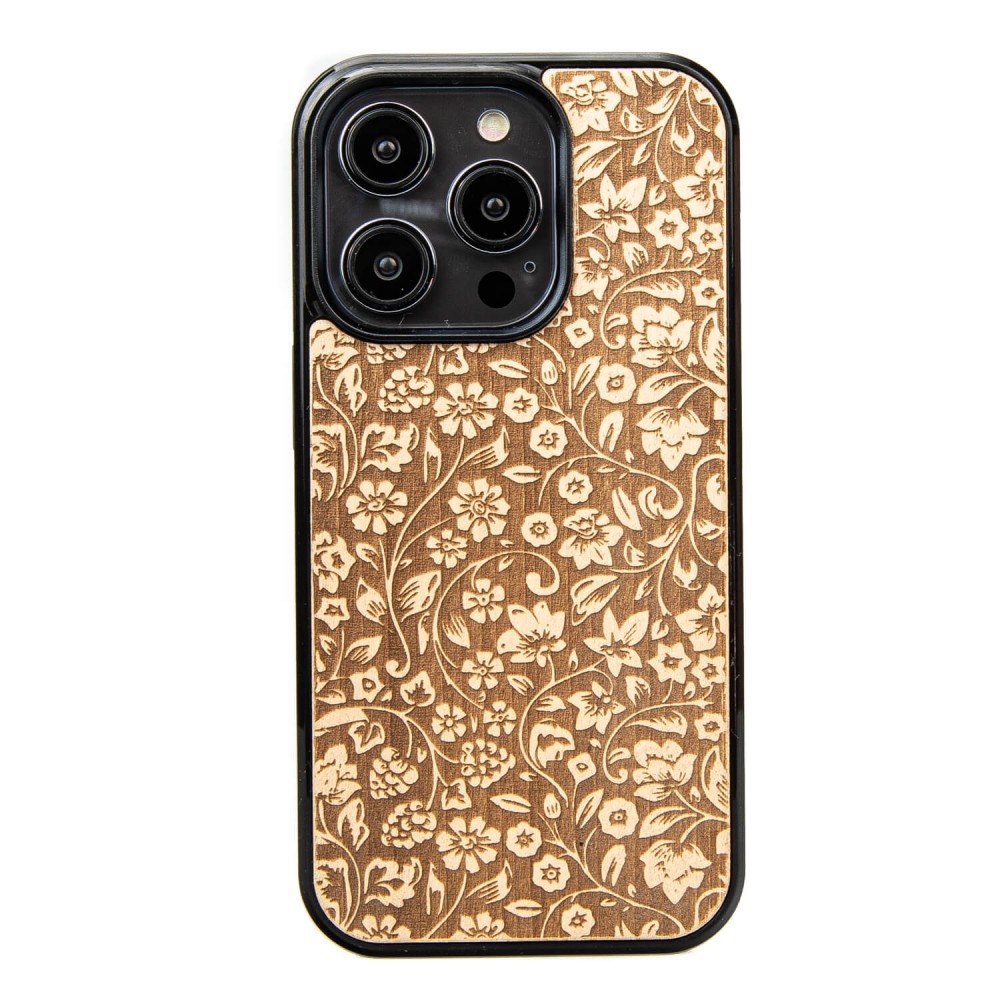 Bewood Holzhülle Für Iphone 15 Pro Wild Flowers Aniegre