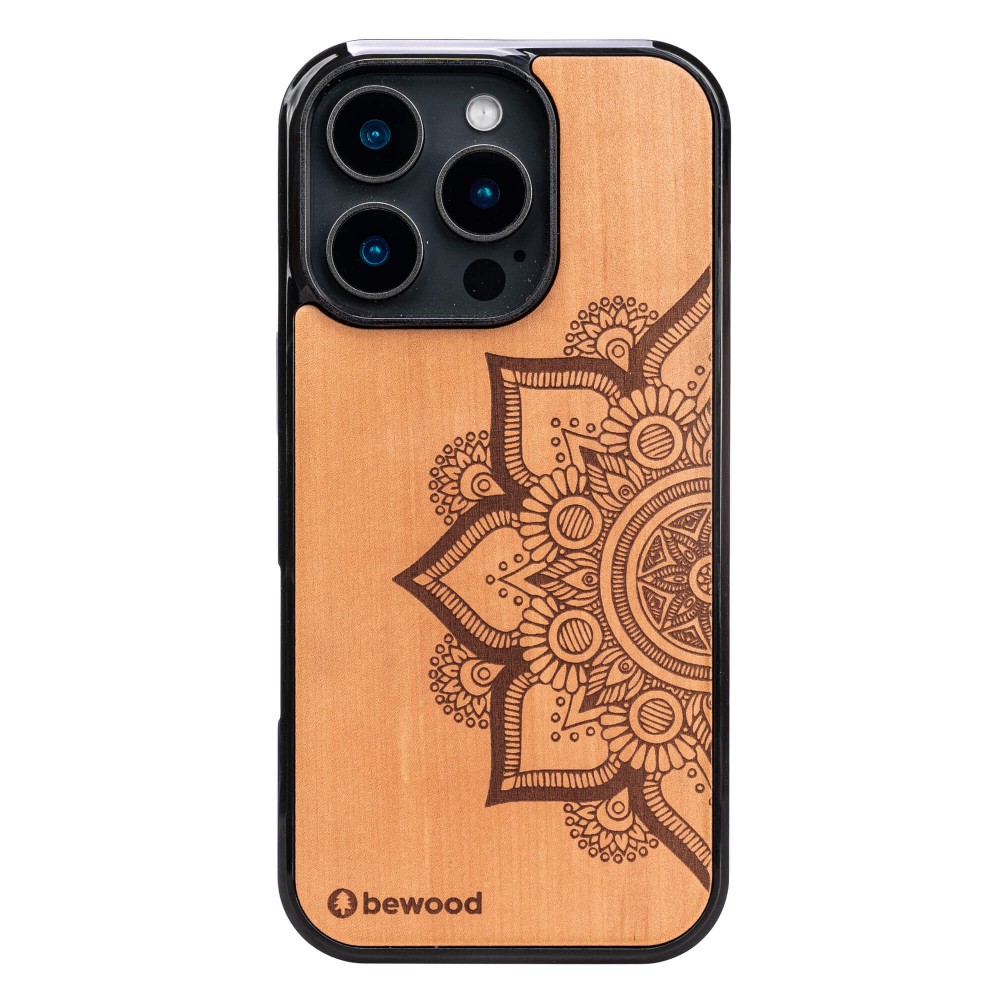 Bewood Holzhülle Für Iphone 16 Pro Mandala Apfelbaum