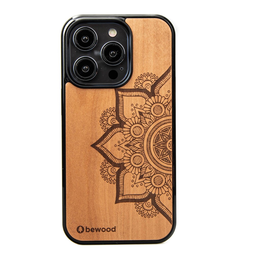 Bewood Holzhülle Für Iphone 15 Pro Mandala Apfelbaum