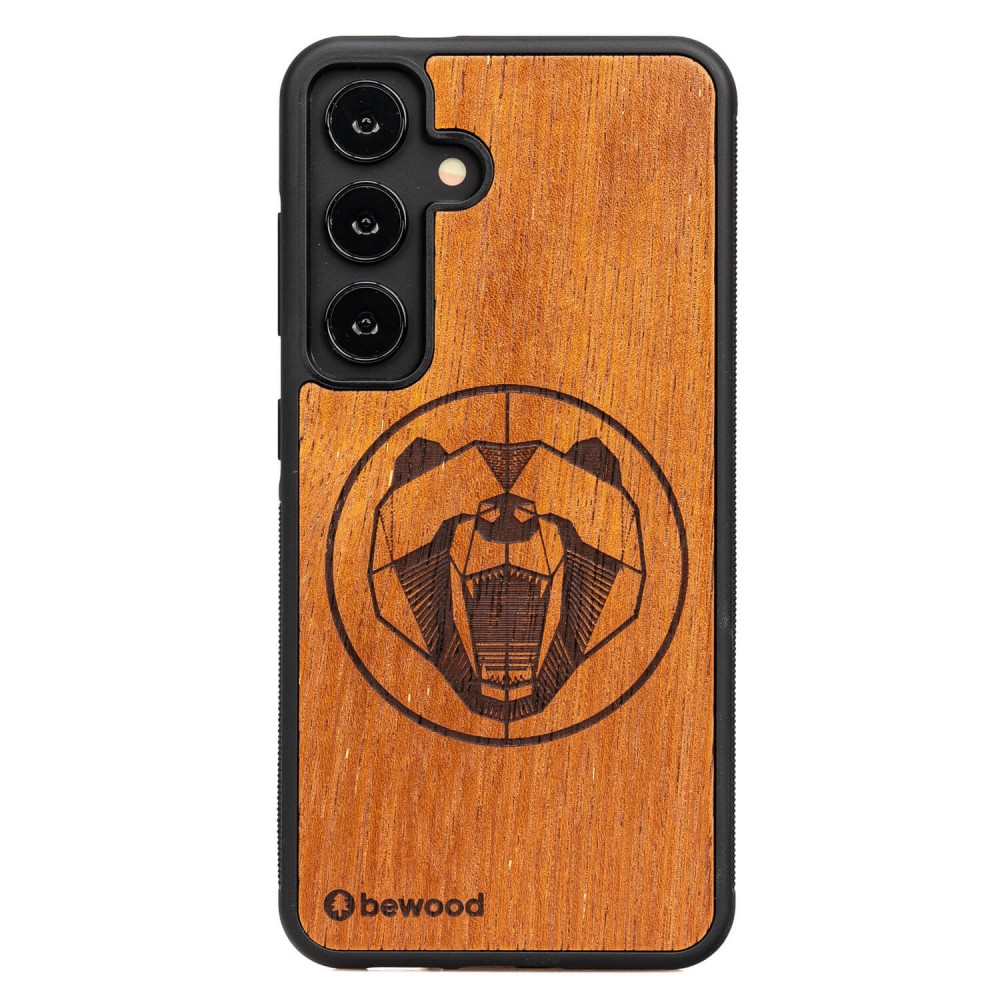 Bewood Holzhülle Für Samsung Galaxy A55 5g Merbau Bear