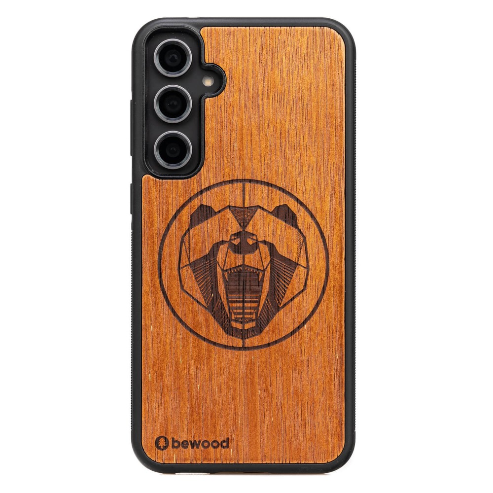 Bewood Holzhülle Für Samsung Galaxy S23 Fe Bear Merbau