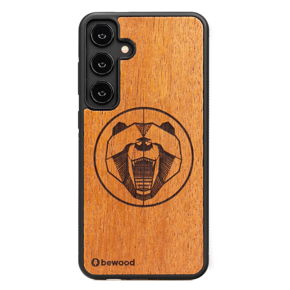 Bewood Holzhülle Für Samsung Galaxy A35 5g Merbau Bear