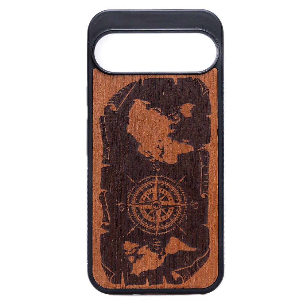 Bewood Holzhülle Für Google Pixel 10 Pro Xl Wind Rose Merbau