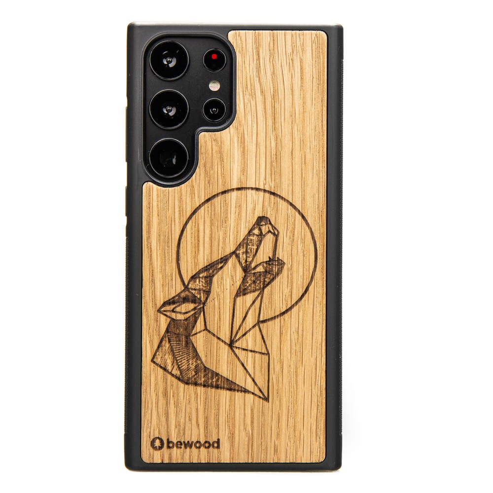 Bewood Holzhülle Für Samsung Galaxy S23 Ultra Wolf Oak