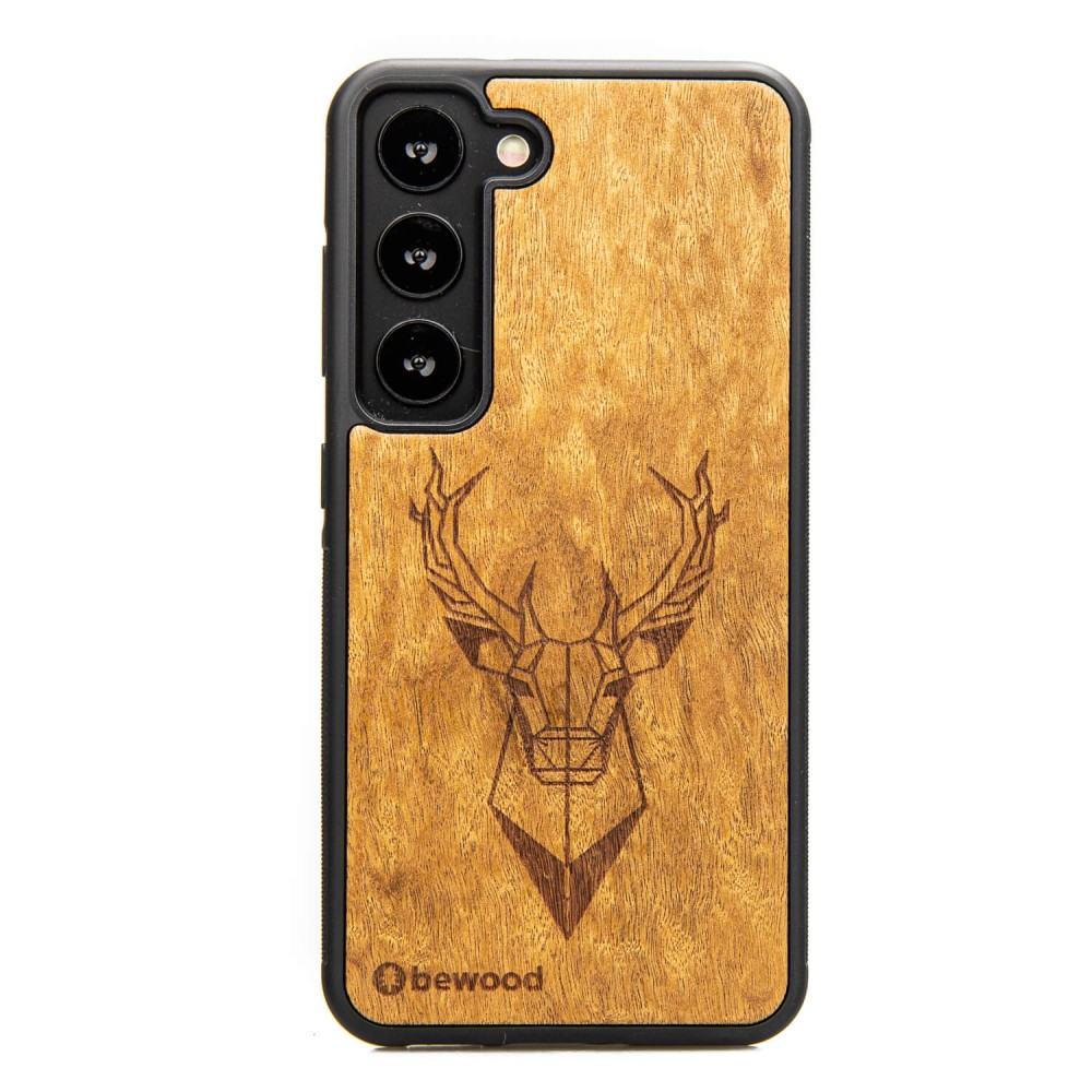 Bewood Holzhülle Für Samsung Galaxy S23 Imbuia Deer