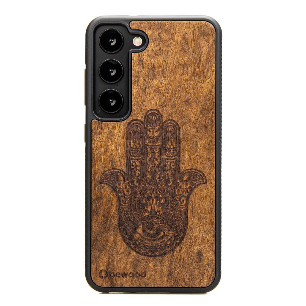 Bewood Holzhülle Für Samsung Galaxy S23 Hamsa Imbuia