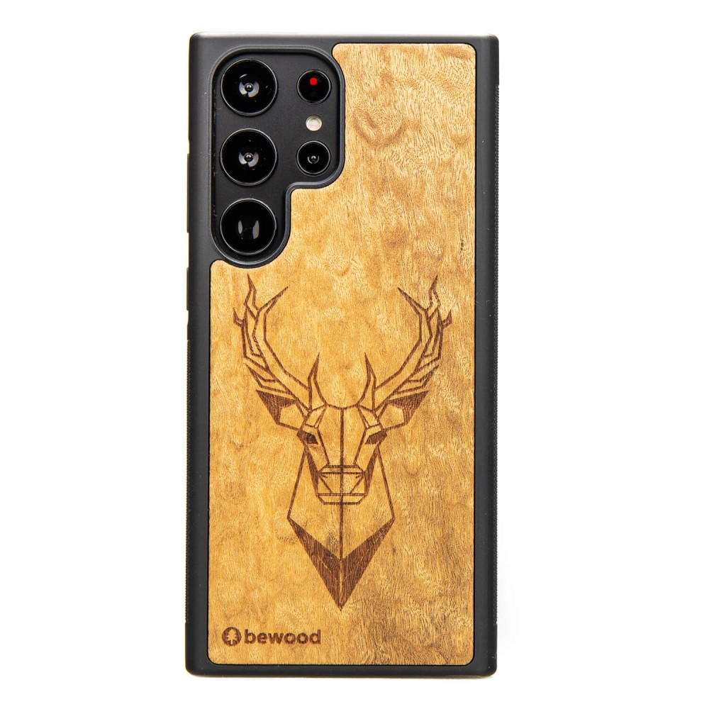Bewood Holzhülle Für Samsung Galaxy S23 Ultra Imbuia Deer