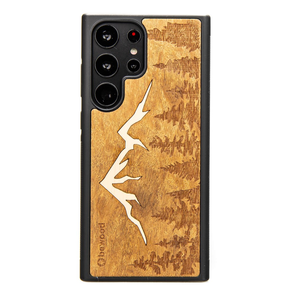 Bewood Holzhülle Für Samsung Galaxy S23 Ultra Mountains Imbuia