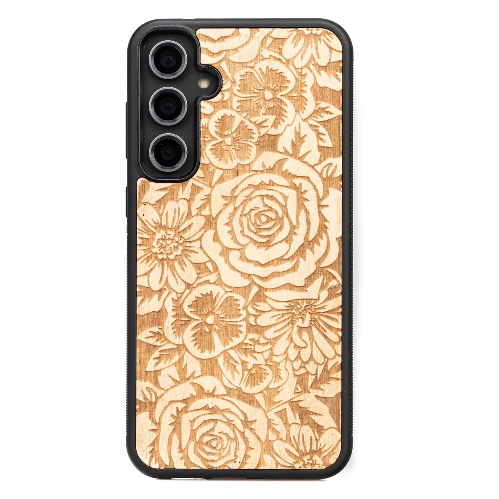 Bewood Holzhülle Für Samsung Galaxy S23 Fe Roses Aniegre