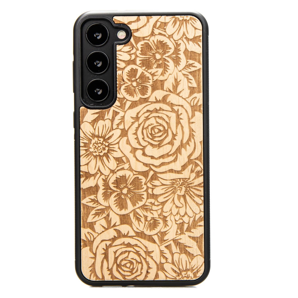 Bewood Holzhülle Für Samsung Galaxy S23 Plus Roses Aniegre