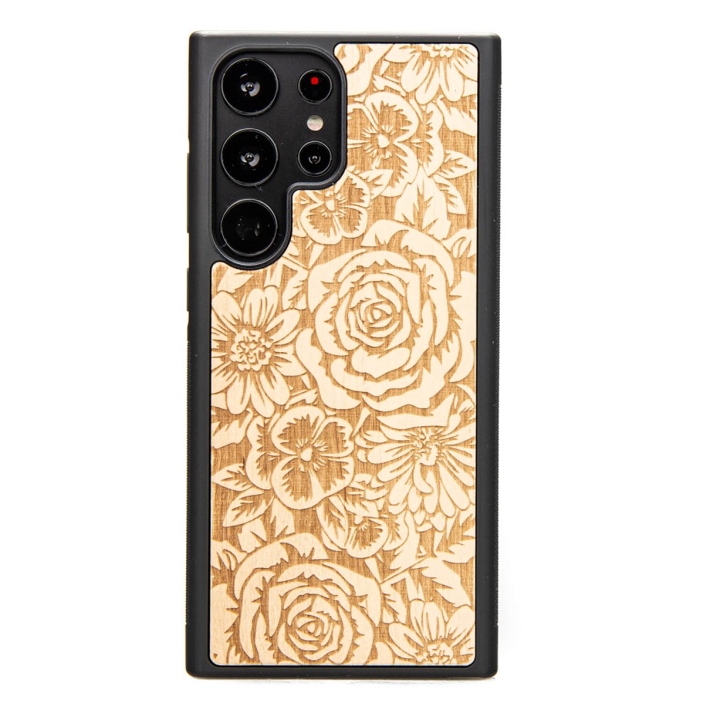 Bewood Holzhülle Für Samsung Galaxy S23 Ultra Roses Aniegre