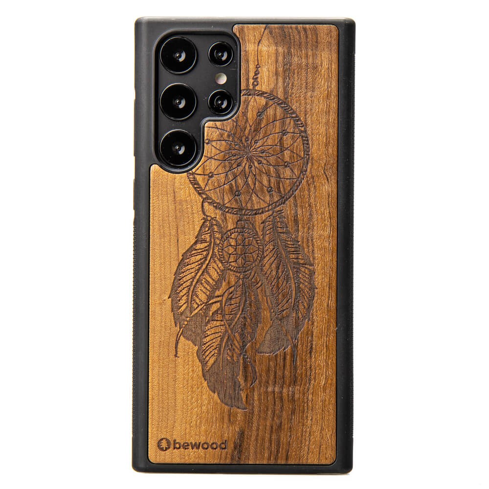 Holzhülle Für Samsung Galaxy S22 Ultra Dreamcatcher Imbuia
