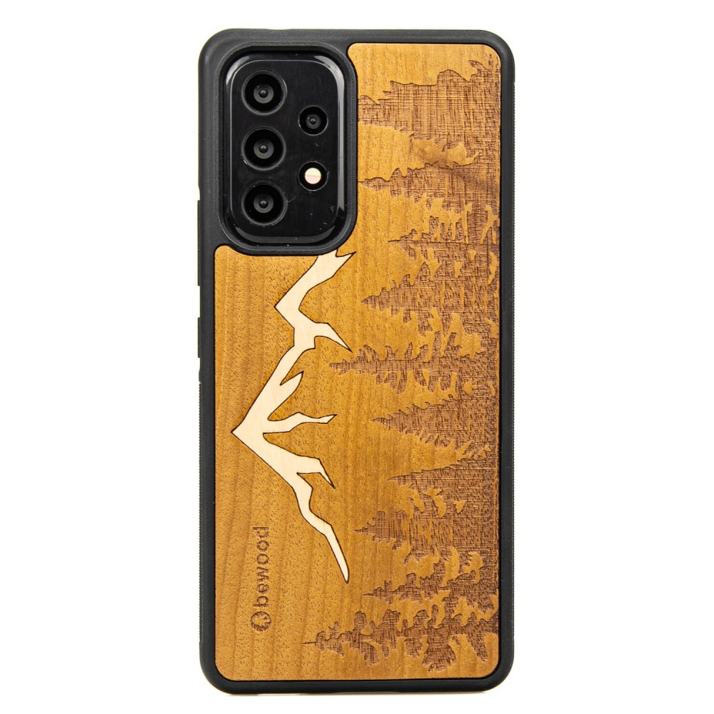 Holzhülle Für Samsung Galaxy A53 5g Berge Imbuia